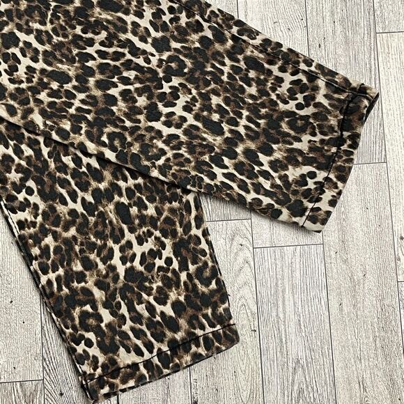 Kaari Blue Mid Rise Skinny Ankle Animal Print Jeans Size 10 - Picture 5 of 6